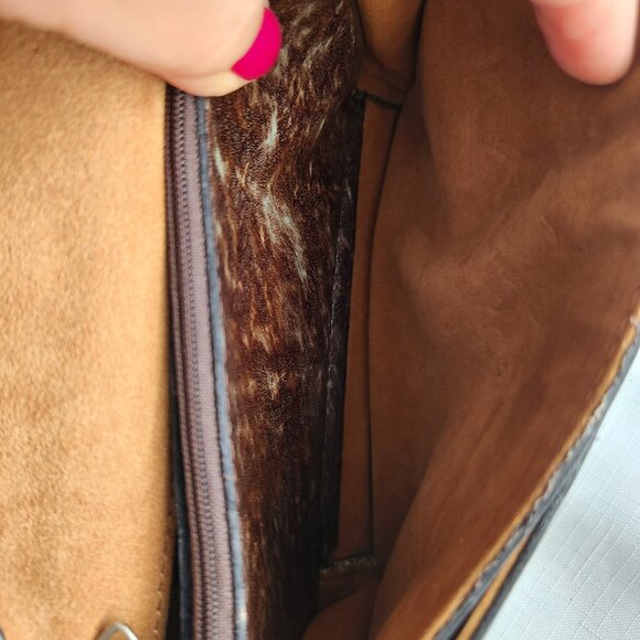 Patricia Nash Italy Leather Lanza Lady Crossbody Bag / Purse /Clutch - Picture 12 of 15